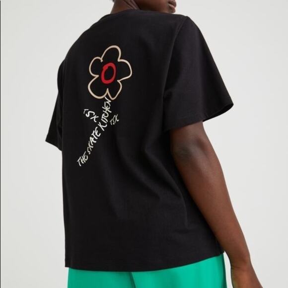 No Fear x H&M Graphic T-Shirt Black Flower Skate Collab Tee Men’s XL - Picture 6 of 10